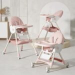 ⁦كرسي طعام كيديلو 8131A قابل للتحويل (قابل للطي + هزاز) — Kidilo High Chair 8131A⁩ - الصورة ⁦8⁩