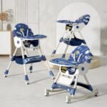 ⁦كرسي طعام كيديلو 8131A قابل للتحويل (قابل للطي + هزاز) — Kidilo High Chair 8131A⁩ - الصورة ⁦10⁩