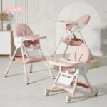 ⁦كرسي طعام كيديلو 8131A قابل للتحويل (قابل للطي + هزاز) — Kidilo High Chair 8131A⁩ - الصورة ⁦5⁩