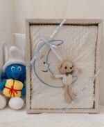⁦بطانية بابلي مطرزة رسومات و أشكال – السنافر⁩ - الصورة ⁦4⁩